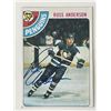 Image 1 : Philadelphia Flyers Russ Anderson 1978 Topps #156 signed trading card