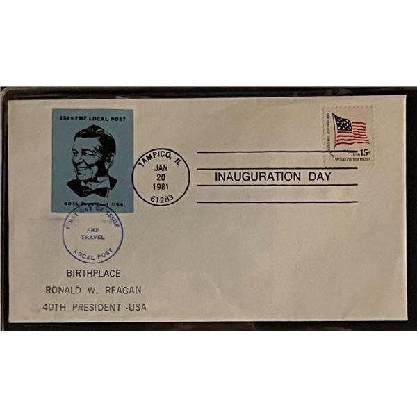 1981 President Ronald Reagan Inauguration Day First Day Cover