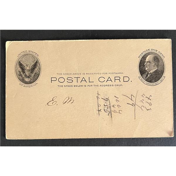 United States 1900s post card