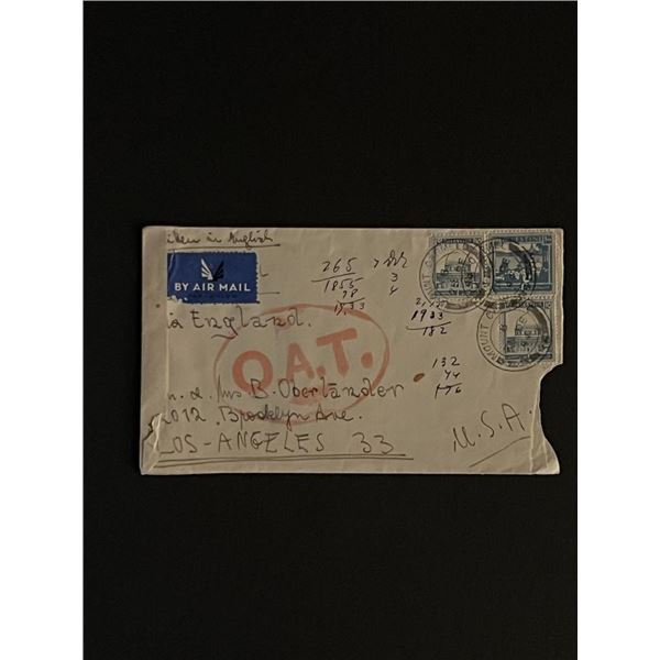 Vintage Palestine First Day Cover