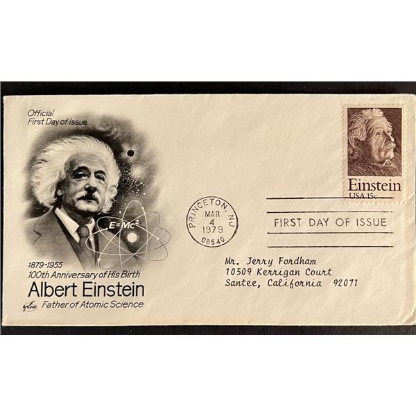 Albert Einstein First Day Cover