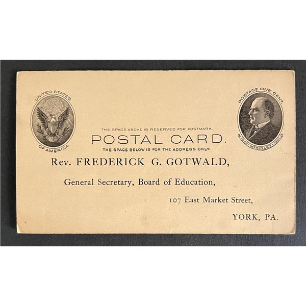 United States early 1900s post card