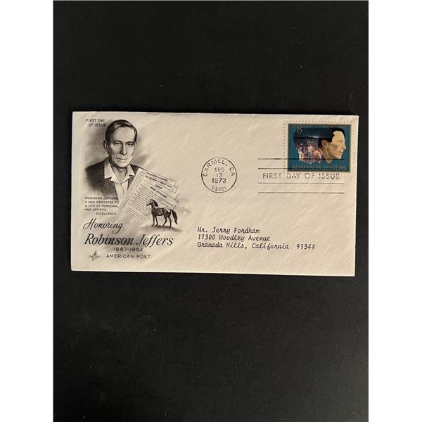 Robinson Jeffers American Poet First Day Cover