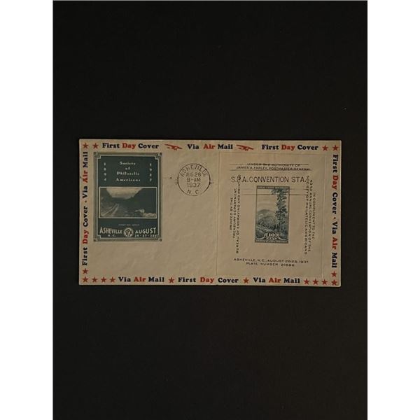 1937 North Carolina First Day Cover