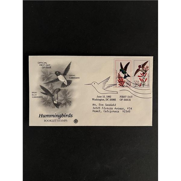Hummingbirds First Day Cover