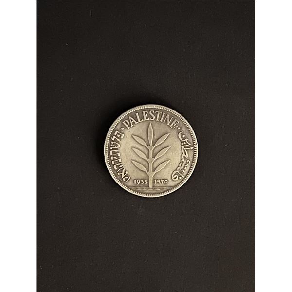 1935 Palestine Silver Coin 100 Mils