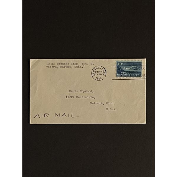 1945 Cuba First Day Cover