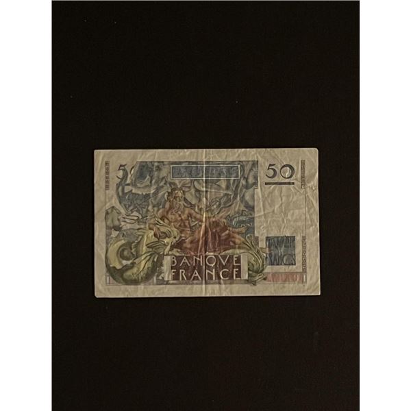 1950 France French Banknote