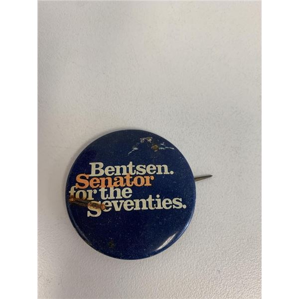 Bensten Senator for the Seventies pin