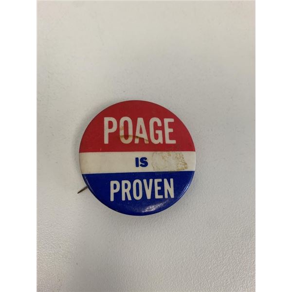 Poage is Proven pin