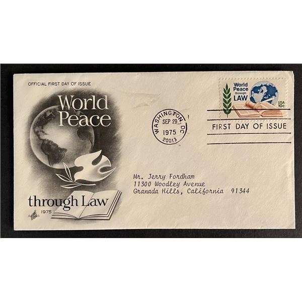 World Peace First Day Cover