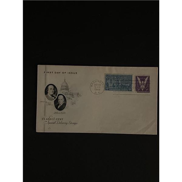 1945 Benjamin Franklin and Frank Walker First Day Cover