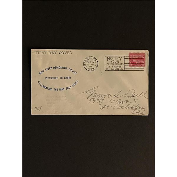 1929 Ohio River Dedication Cruise First Day Cover