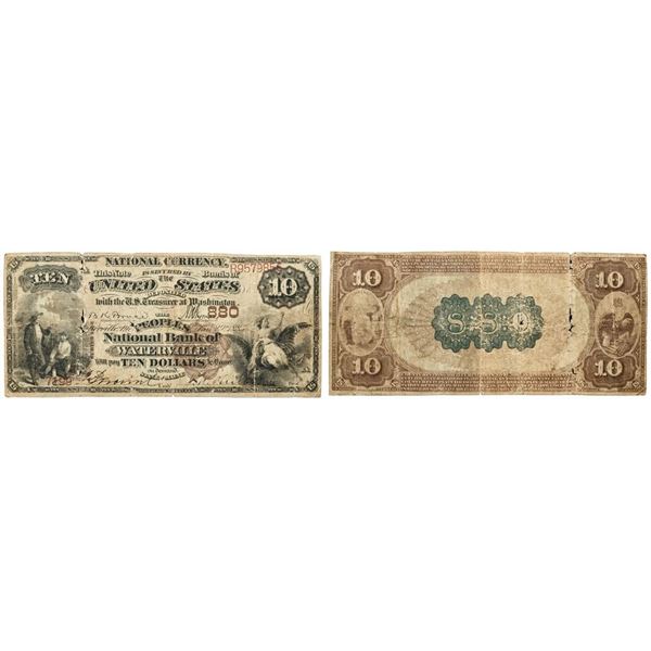 1882 FR#480 The Peoples National Bank CH#880 Waterville, ME Good