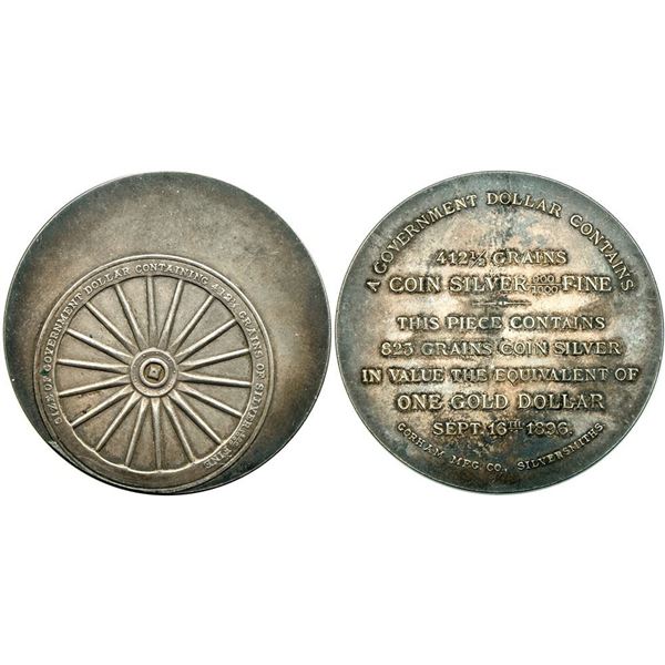 1896 HK-780 Gorham MFG. Company Bryan Silver Dollar