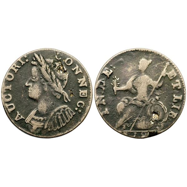 1786 M 5.8-H.2 R-5+ Connecticut Copper VG10