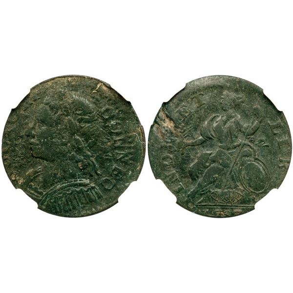 1787 M 2-B R-3 Connecticut Copper NGC VF Details (Environmental Damage)