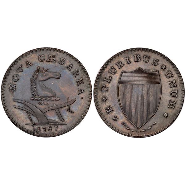1787 M 62.5-r R-9 COPY New Jersey Copper MS60
