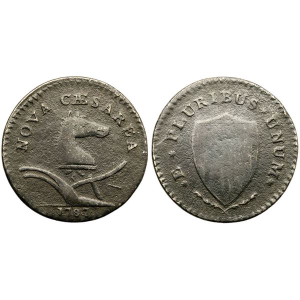 1787 M 63-q R-3 New Jersey Copper VG10