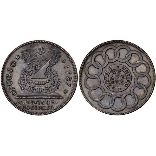 1787 Replica Fugio Cent MS60
