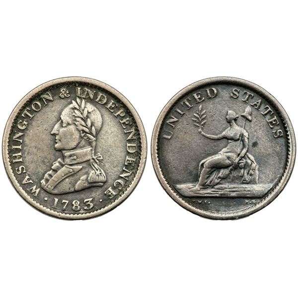 1783 Large Military Bust Washington VF20