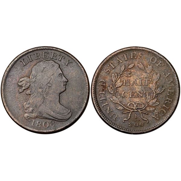 Pair of Half Cents 1794 & 1808