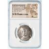 Image 4 : Parthian Kingdom Vardanes II c. 55-58 AD BI Tetradrachm (13.97g) NGC Ch VF (graffiti)