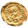 Image 2 : Byzantine Empire: Tiberius II Constantine, AD 578-582, AV Tremissis (1.50g) NGC Ch AU (scratches)