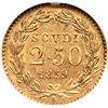 Image 3 : Papal States Pius IX gold 2.5 Scudi XIII Vatican 1859-R NGC AU58