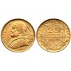 Image 1 : Papal States Piux IX gold 20 Lire XXII 1867-R ANACS AU50 Details (Cleaned)