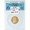 Image 4 : Papal States Piux IX gold 20 Lire XXII 1867-R ANACS AU50 Details (Cleaned)