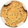 Image 3 : 1853-Dated Indian - Wreath#5 California Gold Token Round NGC AU58