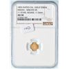 Image 4 : 1853-Dated Indian - Wreath#5 California Gold Token Round NGC AU58