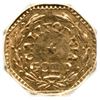 Image 3 : 1859-Dated Indian - Wreath W/Star Octagonal California Gold Token (0.30g) NGC MS 63
