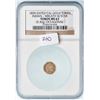 Image 4 : 1859-Dated Indian - Wreath W/Star Octagonal California Gold Token (0.30g) NGC MS 63