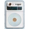 Image 5 : 1859-Dated Indian - Wreath W/Star Octagonal California Gold Token (0.30g) NGC MS 63