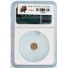 Image 5 : 1865-Dated Indian - Wreath Octagonal California Gold Token (0.20g) NGC MS62