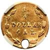 Image 3 : 1870 BG-835 Round Liberty California Gold 25C NGC AU Details (Holed)