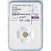Image 4 : 1870 BG-835 Round Liberty California Gold 25C NGC AU Details (Holed)