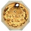 Image 3 : 1872 BG-722 Octagonal Washington California Gold 25C ICG MS60 Details (Holed)