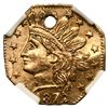 Image 2 : 1872/1 BG-790 Octagonal Indian California Gold 25C NGC AU Details (Holed)