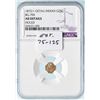 Image 4 : 1872/1 BG-790 Octagonal Indian California Gold 25C NGC AU Details (Holed)