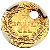 Image 3 : 1872/1 BG-869 Round Indian California Gold 25C NGC AU Details (Holed)