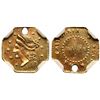 Image 1 : 1854 BG-306 Octagonal Liberty California Gold 50C NGC AU Details (Holed)