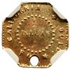 Image 3 : 1854 BG-306 Octagonal Liberty California Gold 50C NGC AU Details (Holed)