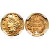 Image 1 : 1871 BG-1045 Round Liberty California Gold 50c NGC UNC Details (Holed)