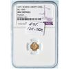 Image 4 : 1871 BG-1045 Round Liberty California Gold 50c NGC UNC Details (Holed)