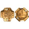 Image 1 : 1876 BG-953 Octagonal Indian California Gold 50c NGC UNC Details (Holed)