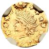 Image 2 : 1876/5 BG-1059 Round Indian California Gold 50c NGC AU Details (Plugged)