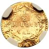 Image 3 : 1876/5 BG-1059 Round Indian California Gold 50c NGC AU Details (Plugged)